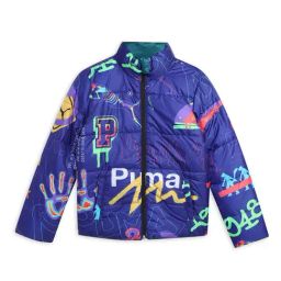 Puma Kids Green Print Coats & Jackets-image-56