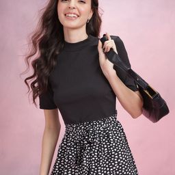 DressBerry Abstract Printed A-Line Dress-picture-11