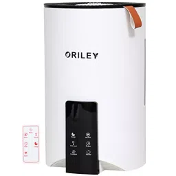 ORILEY Ultrasonic Cool Mist Humidifier With Remote Control and Digital LED Display 3.5 L Capacity 22 W Corded Electric White, 2110-108