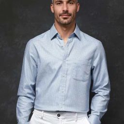 Rare Rabbit Blue Regular Fit Checks Shirt-image-34