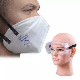 ORILEY GC-002357 Universal Goggle & PI-N95 Disposable Face Mask White (Pack of 5)-picture-28