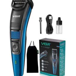 VGR V-052 Professional Corded and Cordless Hair Trimmer - 90 min Runtime (Blue and Black)-26