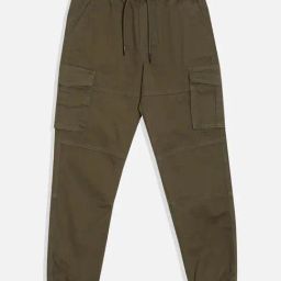 Allen Solly Boys Green Cotton Jogger Pants-image-57