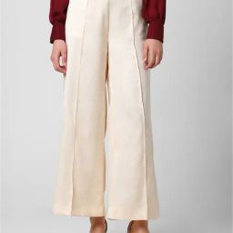 Van Heusen Beige Regular Fit Mid Rise Trousers-image-62