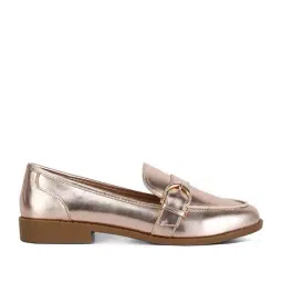 London Rag Women's Rose Gold Casual Loafers-image-7