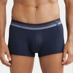 Jockey HG14 Navy Microfiber Elastane Stretch Trunks with Stay Dry Technology-picture-31