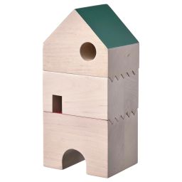 ikea fältlönn Decoration house, set of 3, solid wood/multicolour-picture-30