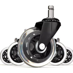 Corvids 76.2 mm (3 Inch) Black Polyurethane Castor Wheels CWRB-01 - Set of 5-28