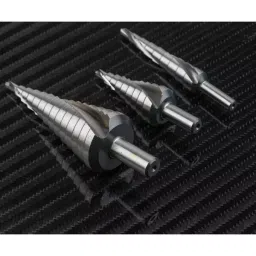 RS PRO HSS Step Drill Bit, Model No 232614 Melatic Grey Color (Set of 3 Pcs) image 4