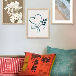 Kotart Brown & White 3 Pieces Wooden Floral and Botanical Wall Arts-picture-17