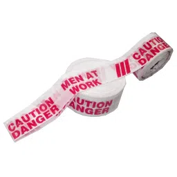 Mastership Caution Barricade Tape Polyethylene White And Red (100 MTR in 1 Roll) 15 Roll-36