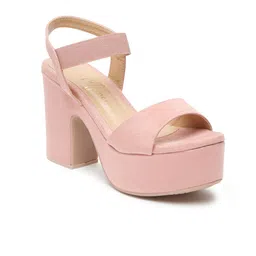 Bruno Manetti Open Toe Suede Block Heels image 2