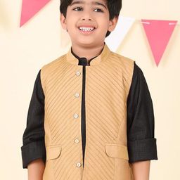 Fabindia Boy Woven Design Nehru Jacket-picture-56