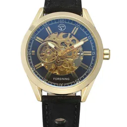FORSINING Men Round Dial & Leather Straps Analogue Watch FSG8134M3G3-picture-14
