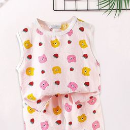 FOREVER FRIDAY Girls Printed Round Neck Top With Trousers-picture-23