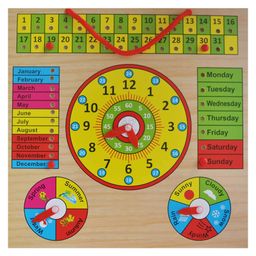 Trinkets & More Hanging Calendar Clock Toy - Multicolour-image-38