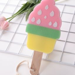 Ice Cream Shaped Bath Sponge- Multicolor-6