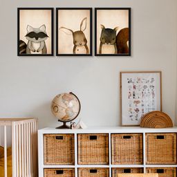 999Store Modern Art Kids Painting For Wall Decor - Cartoon Fox-image-39