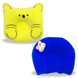 Chinmay Kids Polyester Fibre, Mustard Seeds Animals Baby Pillow Pack of 2  Yellow, Blue-picture-14