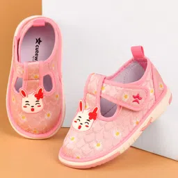 Cute Walk by Babyhug Velcro Closure Musical Casual Shoes With Kitty Applique - Pink-picture-17