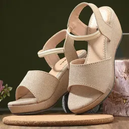 Stefens Shimmered Slip On Sandals - Golden-picture-27