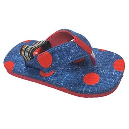 yoyo Polka Dots Designed Flip Flops - Red & Blue-image-22