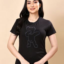 Moda Rapido Women Printed Slim Fit Casual T-shirt-picture-23