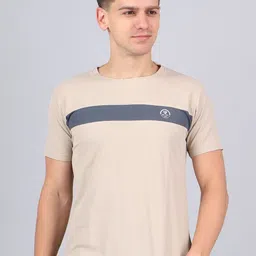 WILD ELEPHANT Men Striped Round Neck T-shirt-image-92