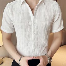 WILNERCROWN Classic Semi Sheer Casual Shirt-image-71