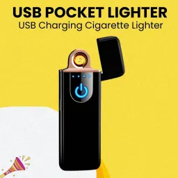 Touch USB Rechargeable (Cigarette Lighter)forSmoking with Smart FingerprintF369 Touch USB Rechargeable (Cigarette Lighter)forSmoking with Smart FingerprintF369 Pocket Lighter-13