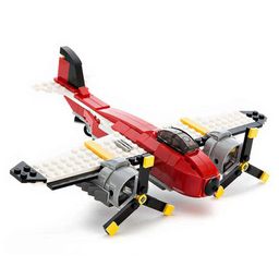 PLUSPOINT Architect Series 3 in 1 Fighter Jet Boat & Aircraft Airplane Building Brick Building Block Multicolor - 241 Pieces image 4