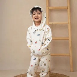 COT & CANDY Unisex Kids Printed Hooded Sweatshirt-image-26