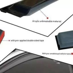 asrauto Front, Rear Wind Deflector image 2