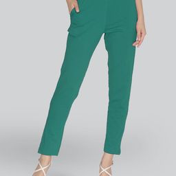 LYRA Women Green Smart Solid Trouser-picture-13