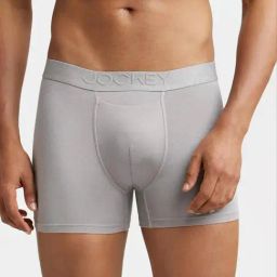Jockey IC52 Bright Grey Tencel Micro Modal Cotton Elastane Boxer Briefs with Internal Mesh Pouch-image-5