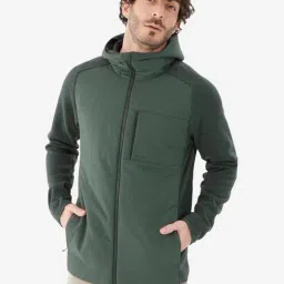 Quechua by Decathlon Olive Slim Fit Sports Hoodie-picture-3
