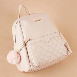 Ginger by Lifestyle Pink Quilted Backpack-16