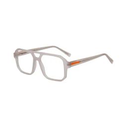 Ted Smith White Aviator Unisex Eyewear Frames-picture-43