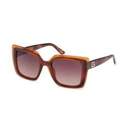 Guess GUS79085252FSG Brown UV Protected Butterfly Sunglasses for Women-image-87