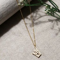 Accessorize London Crown Pendant Necklace-23