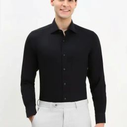 Allen Solly Black Regular Fit Texture Shirt-image-45