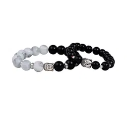 JFL - JEWELLERY FOR LESS Silver-Plated Plastic Bracelet-image-45
