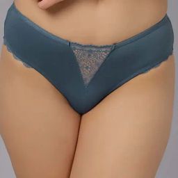 Soie Grey Lace Work Hipster Panty-picture-17