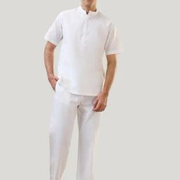 SleepZ by Raymond White Comfort Fit Nightwear Set-image-24