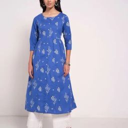 Rangmanch by Pantaloons Blue Printed Kurtas-picture-20