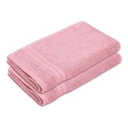 Layers Be Bold Pink Cotton Hand Towels - Set of 2-picture-17