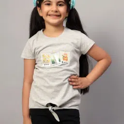 Cantabil Kids Grey Printed T-Shirt-picture-32