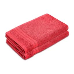 Layers Be Bold Pink Cotton Hand Towels - Set of 2-picture-16