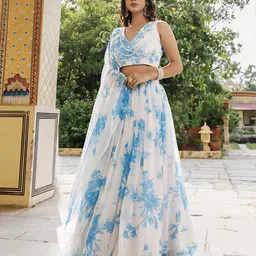 Ragavi Printed Ready to Wear Lehenga & Blouse With Dupatta-picture-12