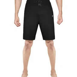 XYXX Black Cotton Regular Fit Shorts-picture-41